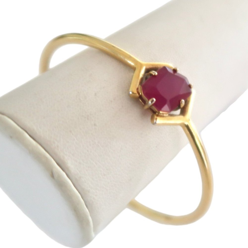 KATE SPADE Purple stone bangle bracelet